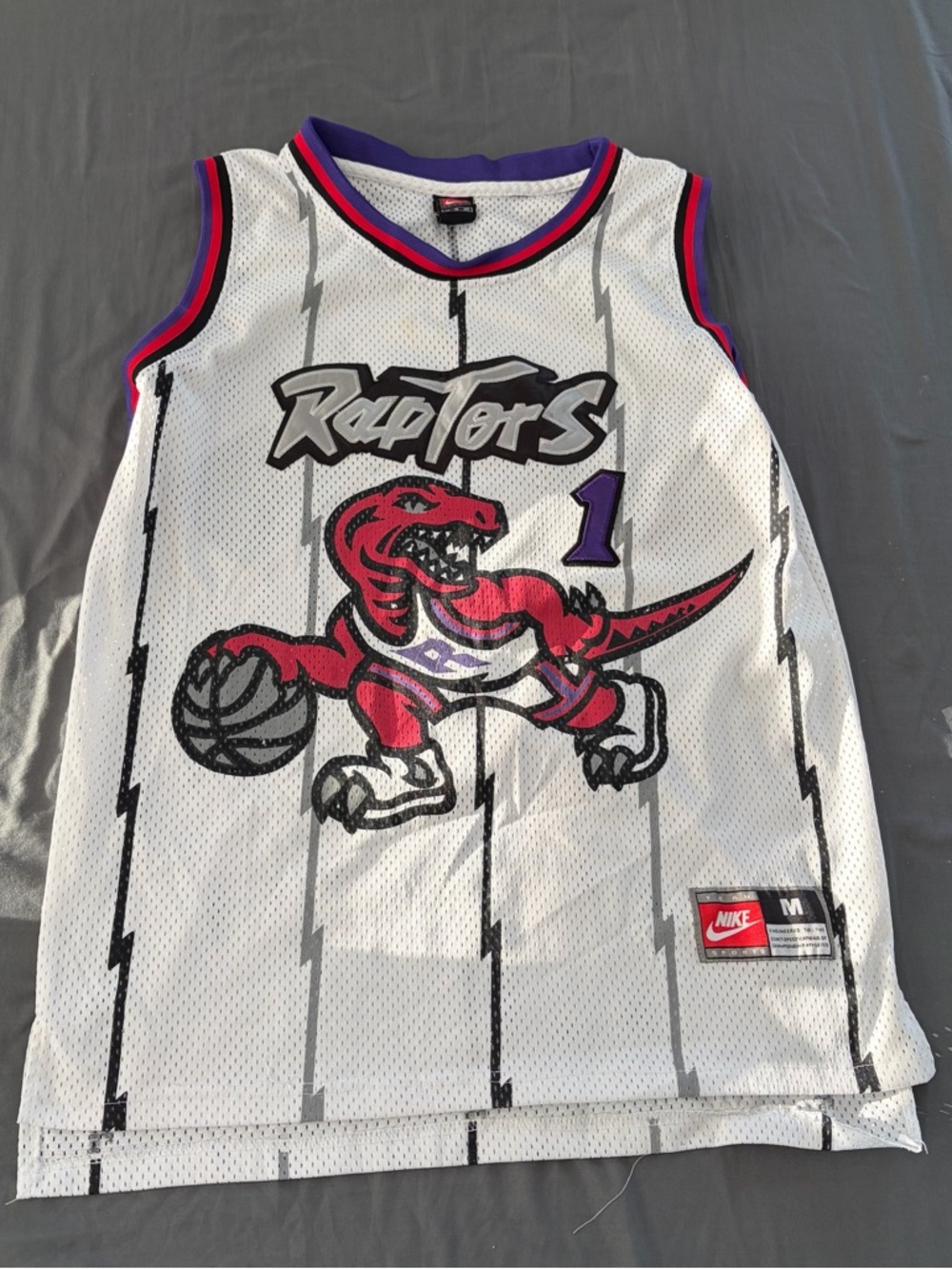Toronto Raptors White Retro Jersey Top